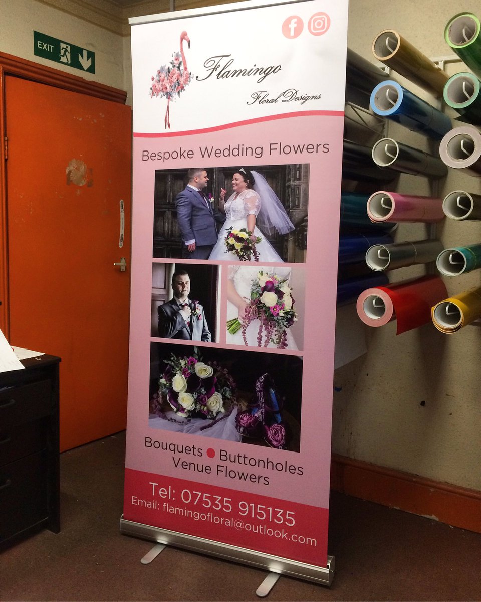 Pull Up Banner for 'Flamingo Floral Designs' 🌺 #design #print #display #printing #GraphicDesign #Branding #artwork #designer #logo #logodesign #signs #signage #graphics #stickers #vinyl #vehiclewrap #vehiclegraphics #clothing #workwear #businesscards #banners #localbusiness