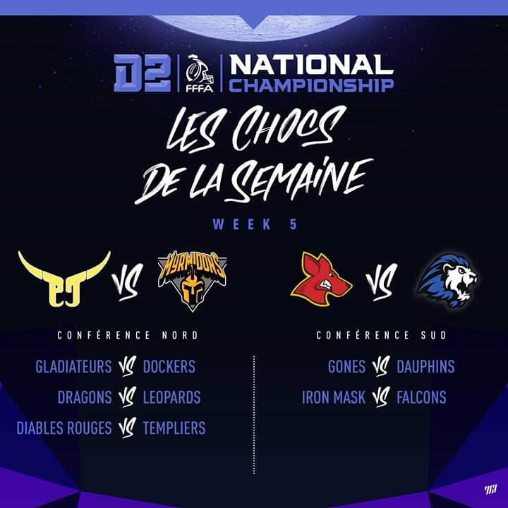 FFFA_officiel's tweet photo. #D2FOOTUS ce sont les matchs du week end! Journée 5 déjà pour Casque d'Or 🏆 https://t.co/KxzJJm4blN