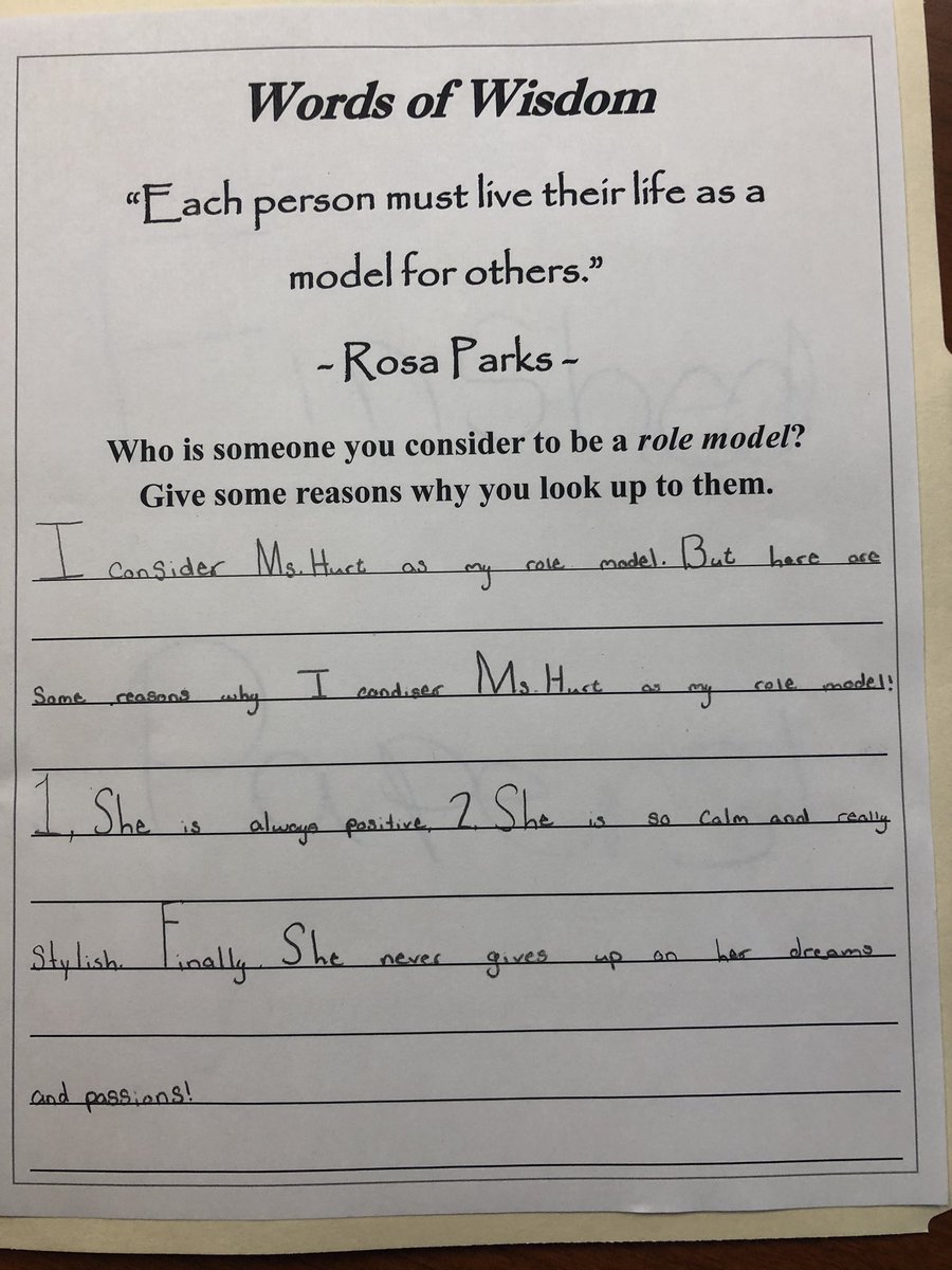 MercyMoralesMEd's tweet photo. I spend my mornings with a group of 10 ladies for #reading, and it is one of my favorite parts to the day! For #FunFriday, we finished #BlackHistoryMonth with #RosaParks to transition into #WomensHistoryMonth with some #WordsOfWisdom This made my day. 😊#risdsaysomething https://t.co/AZZP3mhrqY