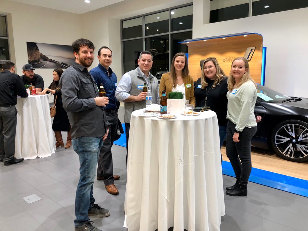 YPABQ's tweet photo. Last night’s #LiveAfterFive turned out to be another great one for the books!! We made new connections, launched our new affiliation with @ABQScore, and signed up a few new members!

Thank you, @SandiaBMW, for your hospitality and for hosting us again - We really appreciate it! https://t.co/tvDkxcuHgA
