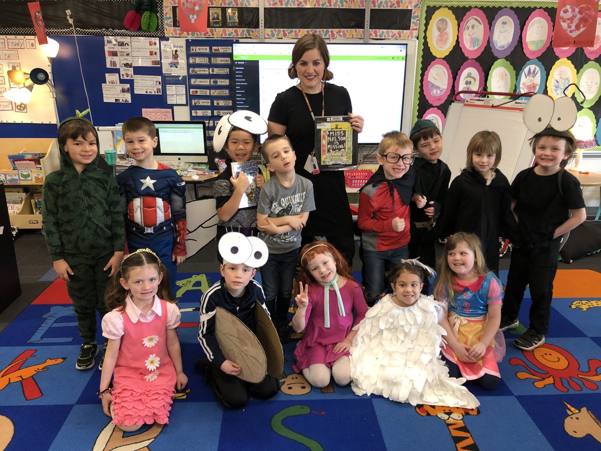 Ridgeview celebrated I Love to Read Month with a Read-A-Thon. This past week was Spirit Week. Here are some photos from Dress As Your Favorite Book Character Day.