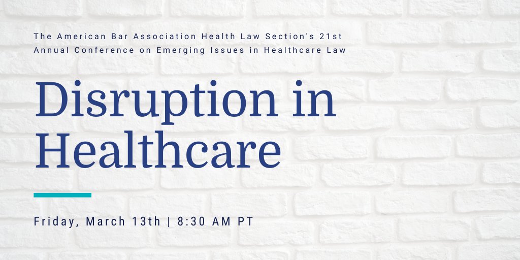 cariumcares's tweet photo. Join our Co-Founder, Michael Hatfield, Edwin Millerย
ย @AledadeACO, Joy Rios @chirpybirdhit & Kathy Watts @HORNEHealthcare as they talk disruption in healthcare at the 21st Annual Conference on Emerging Issues in Healthcare Law.
More details: https://t.co/yIGMvrdcCz #HLS4U #EMI20 https://t.co/zz0y4hOD1z