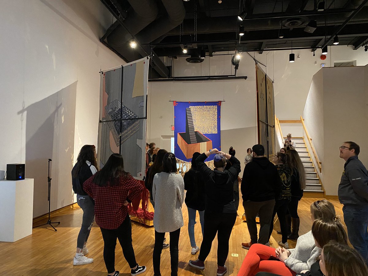 GLSS NBE classes visiting the Thames art gallery today to see some of their own work on display! <a href="/LKDSB/">Lambton Kent DSB</a>
