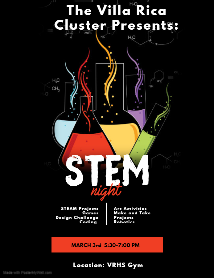 gheWildcats's tweet photo. Join us for STEM Night on Tuesday, March 3rd, 5:30-7:00 at VRHS!  #WeAreVR #24STRONG #STEM https://t.co/XScENGXckY