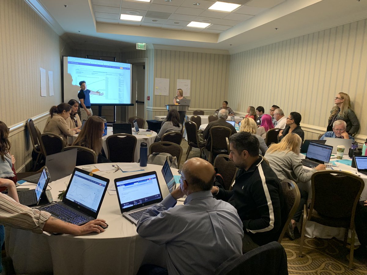 sdmesaIE's tweet photo. Regional Strong Workforce Faculty Institute Kickoff. The brilliant @im_haihoang and team sharing the faculty dashboard. #swp #sdiccca #humanizedata #collaboration https://t.co/uQYphSiXri