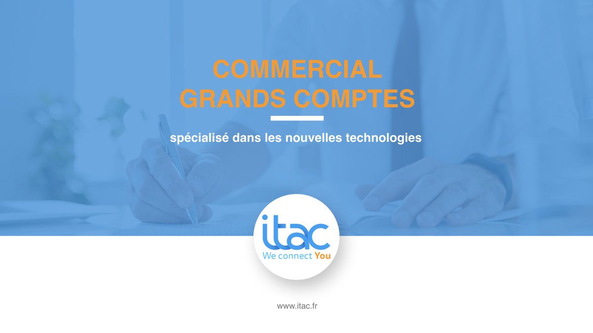 ITAC_fr's tweet photo. Vous êtes commercial grands comptes, spécialisé dans les nouvelles technologies et vous souhaitez intégrer une start UP jeune de 70 ans ? ITAC est toujours à la recherche de nouveaux talents. Alors n'hésitez pas à postuler ici : https://t.co/slasQ9KPz9 #Réseau #Télécommunication https://t.co/4QChMv78t8