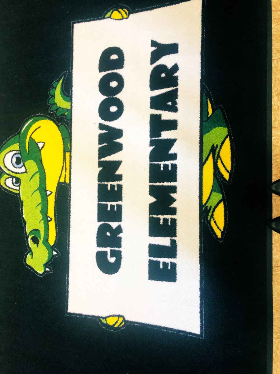 GreenwoodElemen's tweet photo. We are giving a HUGE shout out to @RobbieJ_MPteam graphic designer @MPJCPS!  We love our rug and new signs!  @JamieraJohnson #CommunityCompassionCommitment #GatorsKeepItREAL https://t.co/OqQvZ7WSPg