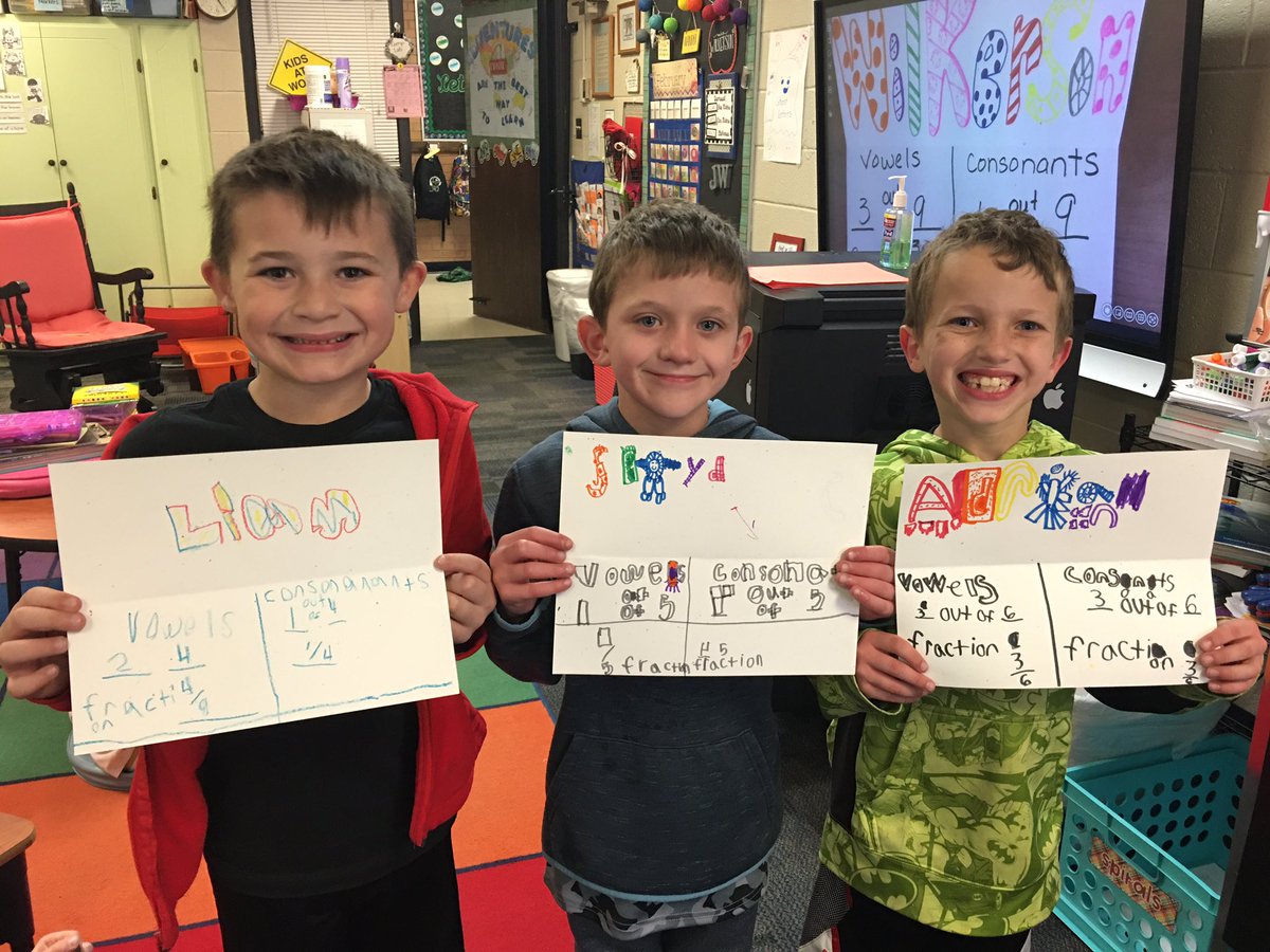 MrsWilkerson2's tweet photo. Creating fractions using our names!!!😍 https://t.co/4Gxz1Qqbzb