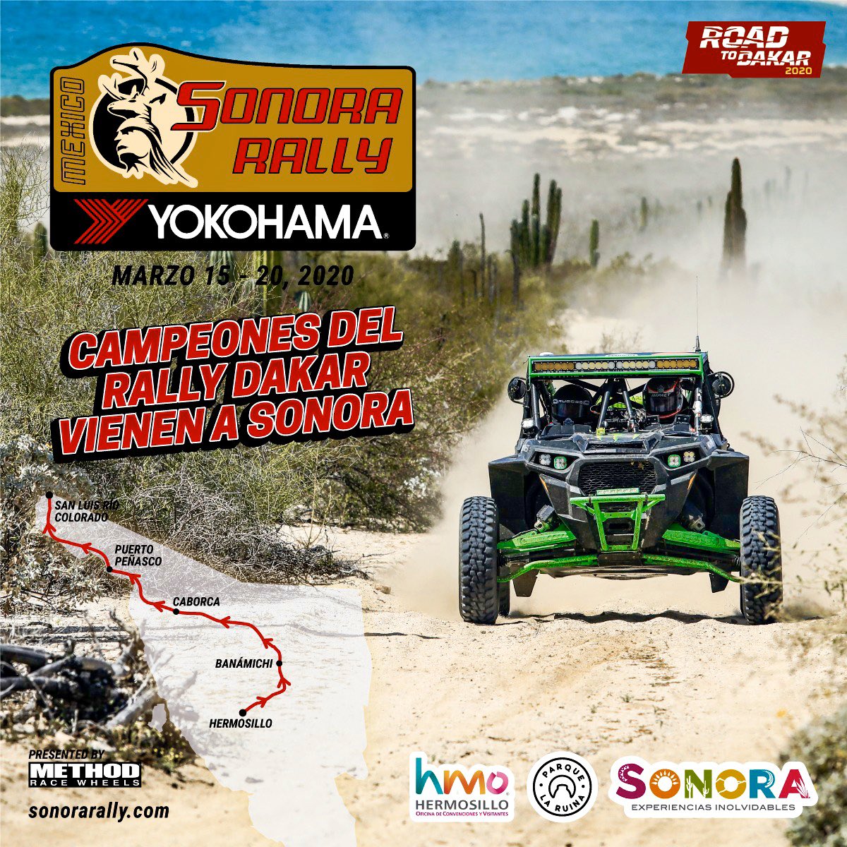 VisitSonora's tweet photo. Grandes pilotos estarán en el #SonoraRally 2020 💪🏻una gran oportunidad de que el mundo conozca los atractivos turísticos de #Sonora. #AlgoGrandioso 🙌🏼#ExperienciasInolvidables https://t.co/qxVmWvzOuw