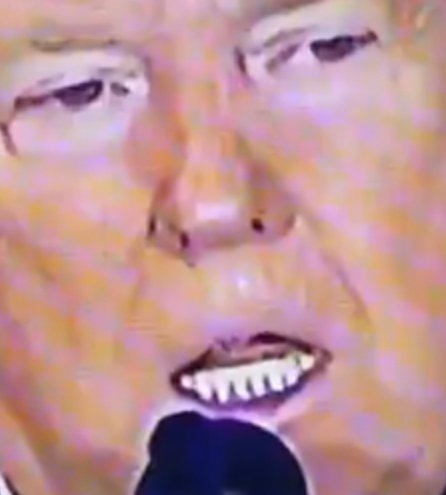 MotherSquid's tweet photo. @TomJChicago Have you seen video where a small white object falls from trumps nose? A white pellet just drops from his nose &amp; lands in front of him. 
He hasn't slept in 48 hours &amp; he has white stuff falling out of his nose. Doesn't anyone have the balls to demand explanation?
#DrugTestpotus https://t.co/4KolqLZbP9