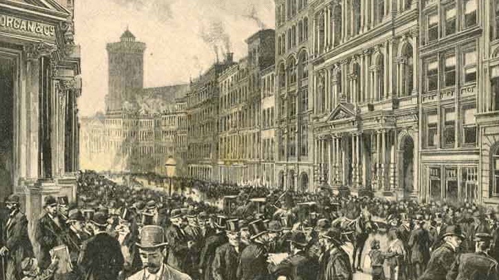 philographikon2's tweet photo. 1. Royal Stock Exchange, London.Copper etching Paris, ca. 1760.
2. "A Panic in the Street" Wood engraving 1890.
3. "A View of Wall Street" Published 1890.
#stcokmarketcrash2020 #stock #money #stockmarket #trading #investing #investment #goodtimetobuy https://t.co/8q86pzRK8E