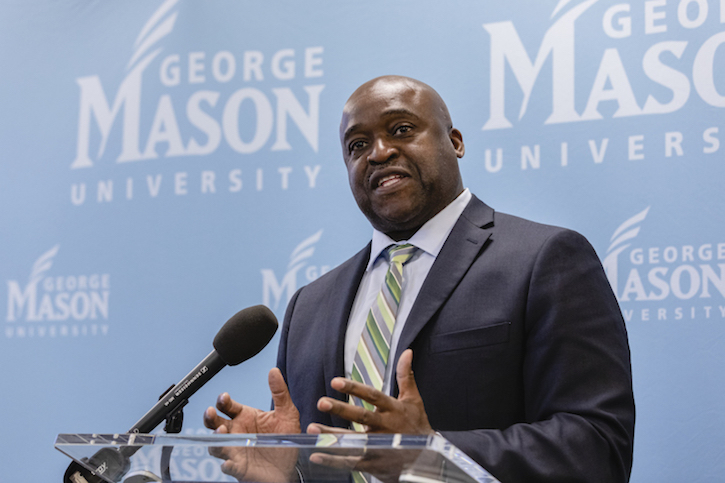 GeorgeMasonNews's tweet image. Newly selected @GeorgeMasonU President Gregory Washington (@geewash) told a group of journalists Thursday that he’s “ecstatic” to be the school’s 8th president. He will join the university on July 1. 

Learn more about his remarks &amp;gt;&amp;gt; bit.ly/3ciXmjp