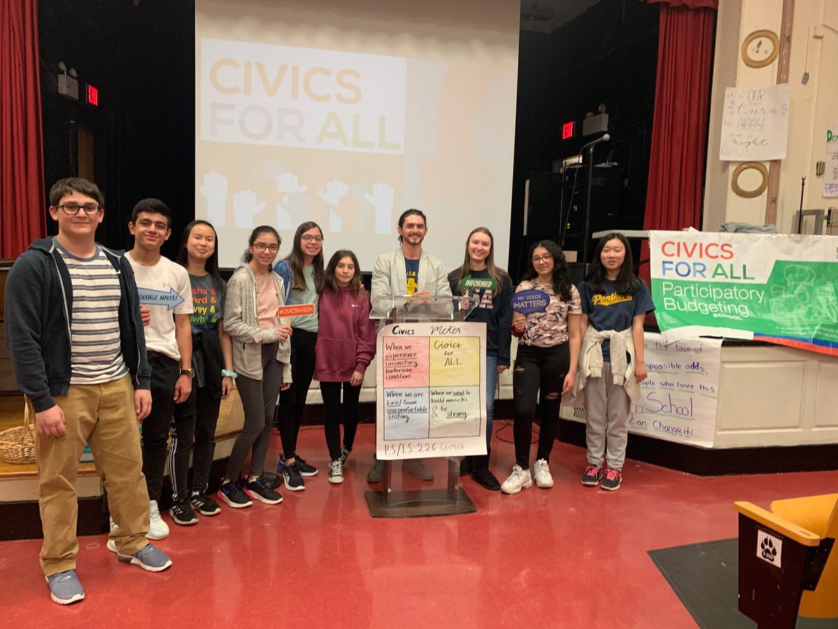 psis226k's tweet photo. We were so inspired by our student council leadership around our @Civics_For_All Participatory Budgeting proposals to improve our school, we doubled the allotment to $4,000! Go Panthers! @D21_Community @MrFerraiolo @UFT_BKOffice @NYCSchools https://t.co/91W5eOgYmU