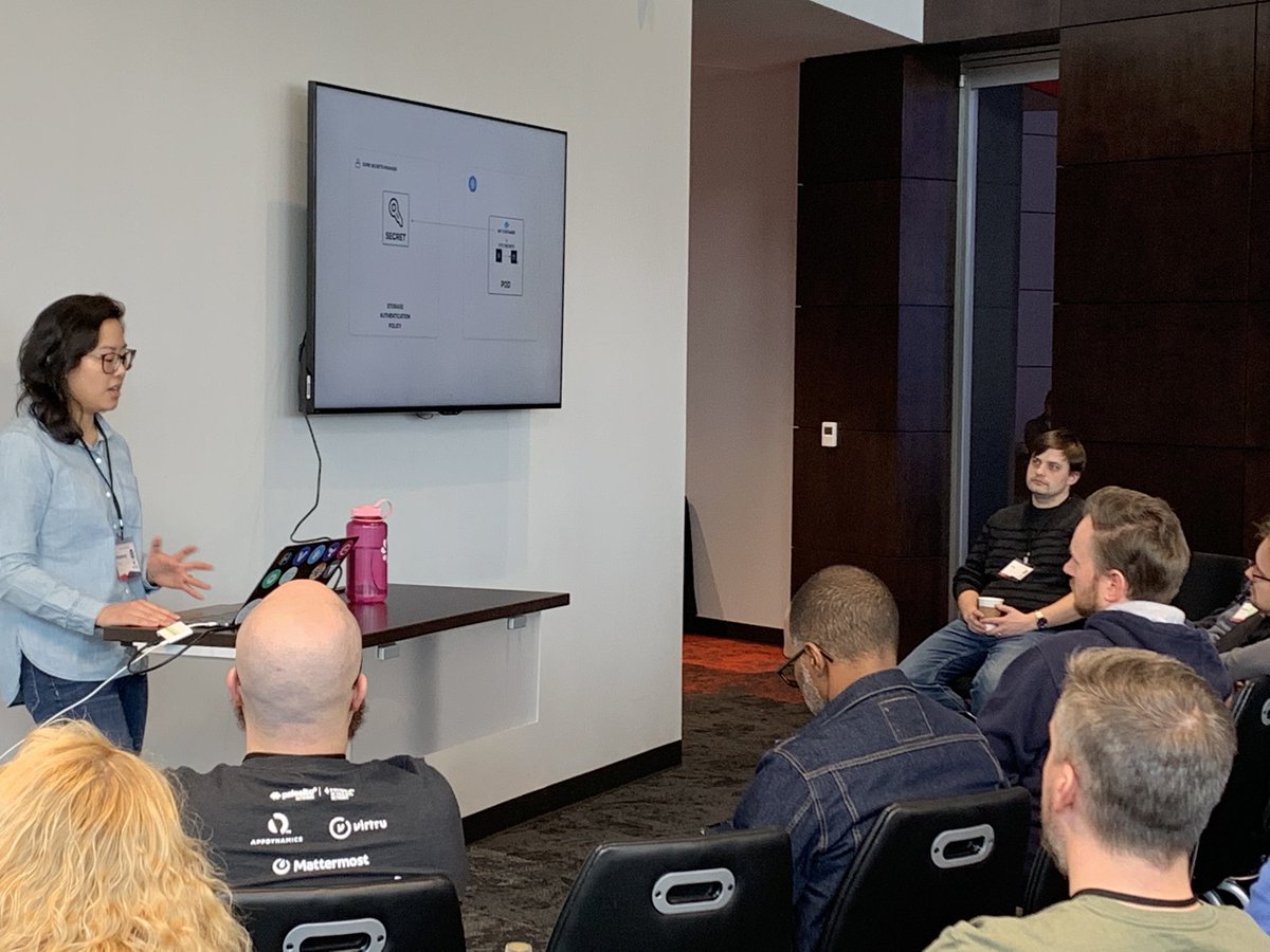 DevOpsDays_CLT's tweet photo. @joatmon08 is hosting a workshop on Secrets...Management on Kubernetes can be Fun #workshop #kubernetes #womenintech #secrets #DevOps #womenintechrock https://t.co/YjDz38Z55i