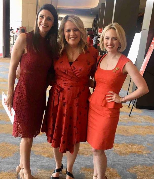 M_CameronDallas's tweet photo. So proud of the #DallasGoRed team, along with Chair Judy Hendricks and Survivor Meredith O’Neal for a powerfully beautiful and educational event today! @AHA_Dallas @AimHosp @texashealth @encompasshlth @SchneiderElec @ADP https://t.co/W16VU4LVaI