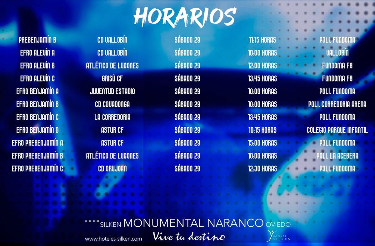 RealOviedo's tweet photo. Recuerda los horarios de nuestros equipos para este fin de semana #CanteraRO #RealOviedo https://t.co/Bxwg8iJaAq