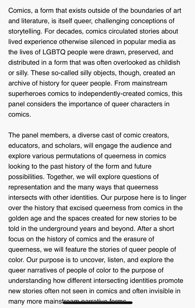 GaymerMoonchild's tweet photo. Powerful #C2E2 Panel: Queering #Comics, Queering the Future: Comics, Queerness, and the Intersectional Future with @MarkRMartell @aimrenatus @pameladraws @MythjaeComics @ValentinoLucaZ

#LGBTQ #queerC2E2 #intersectionality

🖤🤎❤️🧡💛💚💙💜💖✊🏽 https://t.co/IjmE8o68F9