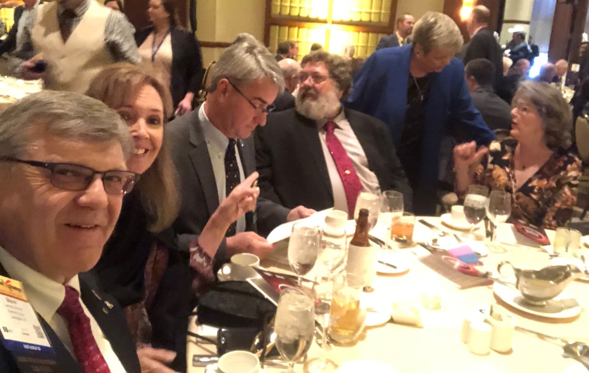 SynTerraCorp's tweet image. Along with winning an award our team was very busy at the @smecommunity Annual Conference. Dr. Matt Huddleston presented. Steve Gardner broke bread with 3 other past SME Presidents and reunited with friends who came all the way from Peru. 

#MineXchange2020