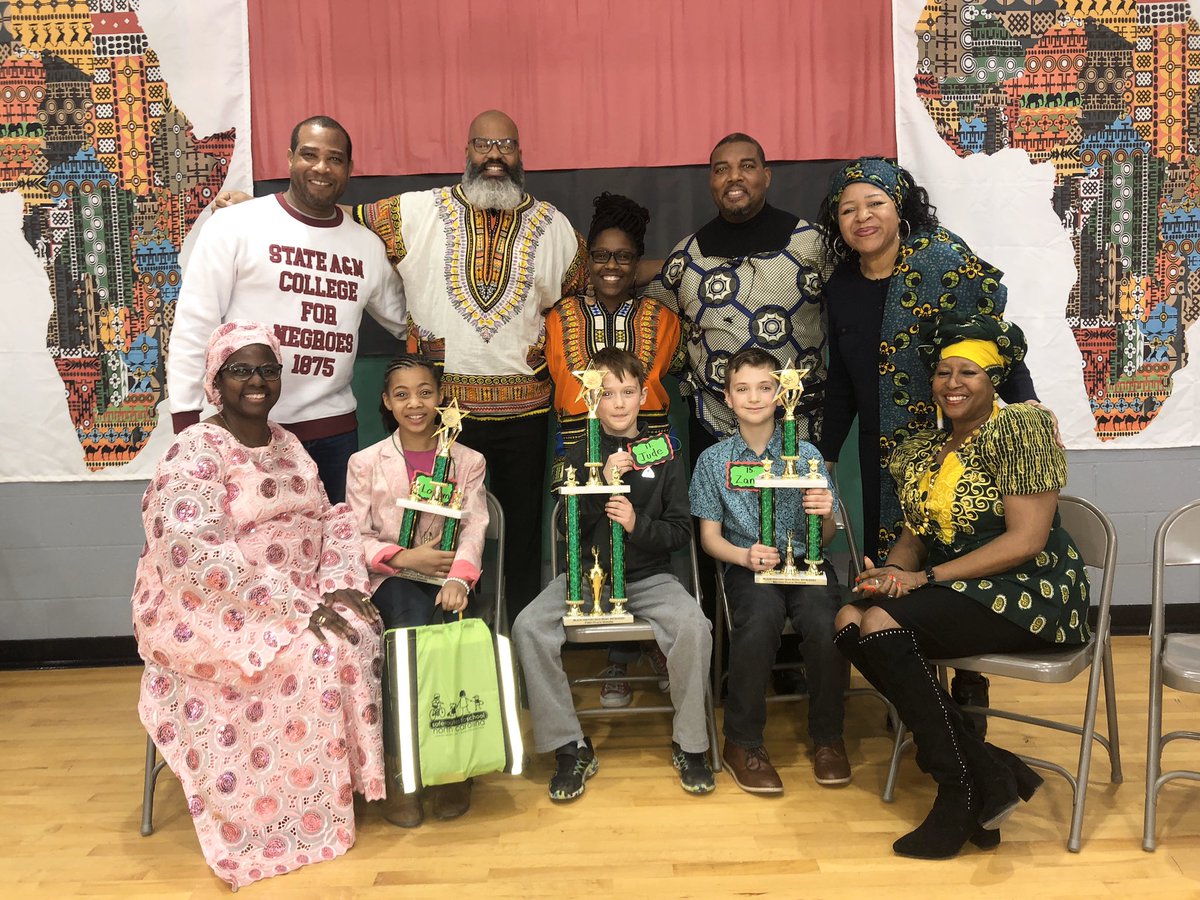 Black History Month Quiz Bowl Winners! Thanks Minnie and <a href="/leadermikelee/">Mike Lee</a> <a href="/DurhamPublicSch/">Durham Public Schools</a> for helping as judges...👏🏾🔥🏆