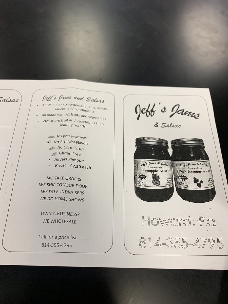 The Jazz Band and Chamber Singers are selling a variety of jams and salsas!! Each jar is only $7.50!! Order Now!! 🍒🍓 @hprhs_gina <a href="/HPRwildcats/">High Point Regional High School</a> @Hprhs_MorganW @DeodinoWildcats <a href="/JonTallamy/">Jon Tallamy</a>