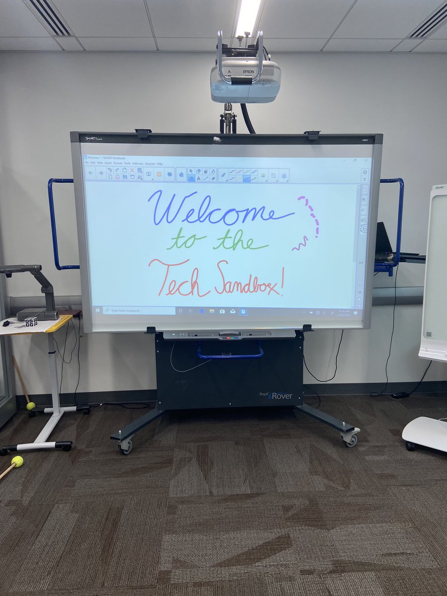 CEasterling2040's tweet photo. I loved going into the #collegeofeducation technology sandbox this week! There were so many new cool tools that I could definitely see being beneficial in the classroom. My personal favorite to play with was the 3D pen, but the SmartBoard would be the most beneficial for me. https://t.co/GNrbXn5keI