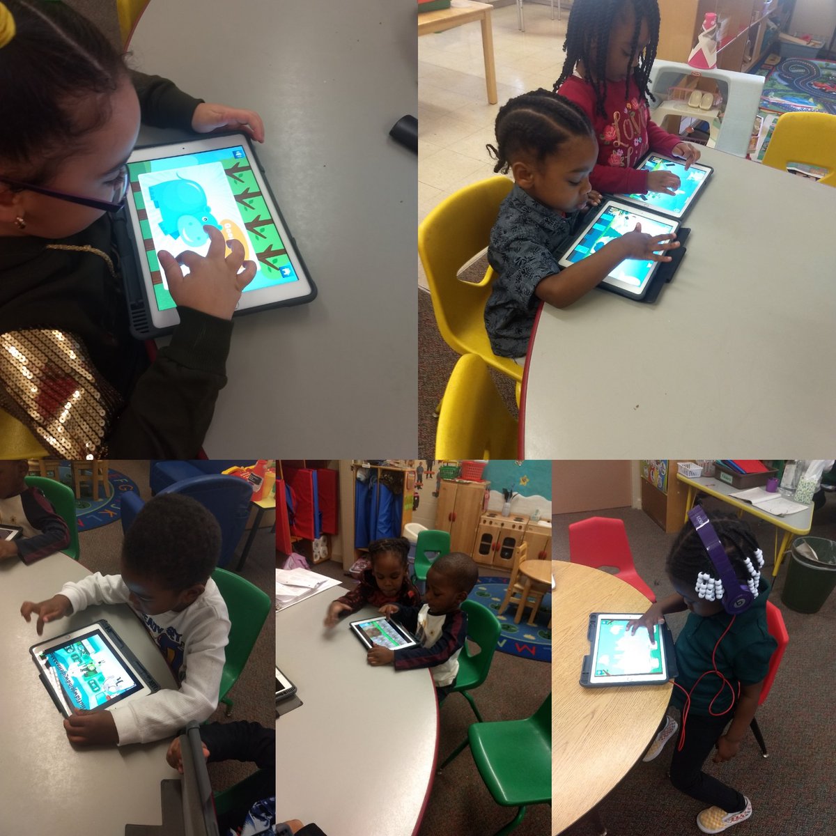 We had ten minutes of Friday free choice app time.  Some chose to code while others chose a literacy or math app.  <a href="/BCECC_DAYMAC/">Teddy Bear Country</a>