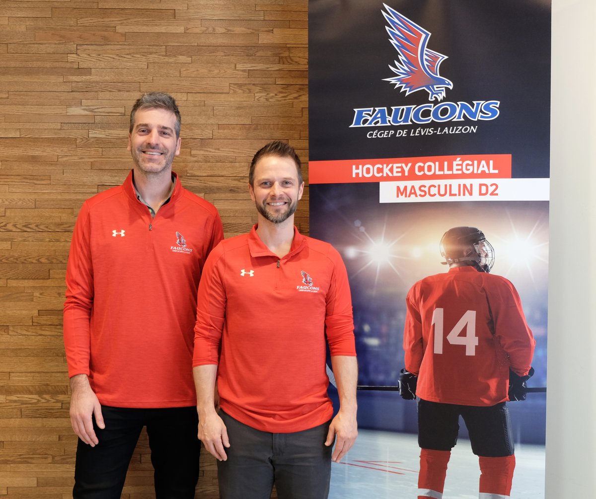 Les Faucons du Cégep de Lévis-Lauzon se sont dotés d'entraîneurs de calibre pour la nouvelle mouture de l'équipe de hockey masculin :
cll.qc.ca/2020/02/les-fa…
