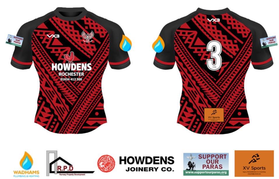 Here is our new kit for the 2020 season Thanks to @VX3apparel Who will be our kit and stash supplier for the year Big thanks to our main kit sponsor Howdens Rochester All our players will be kept strapped by our physio @InjuryXv