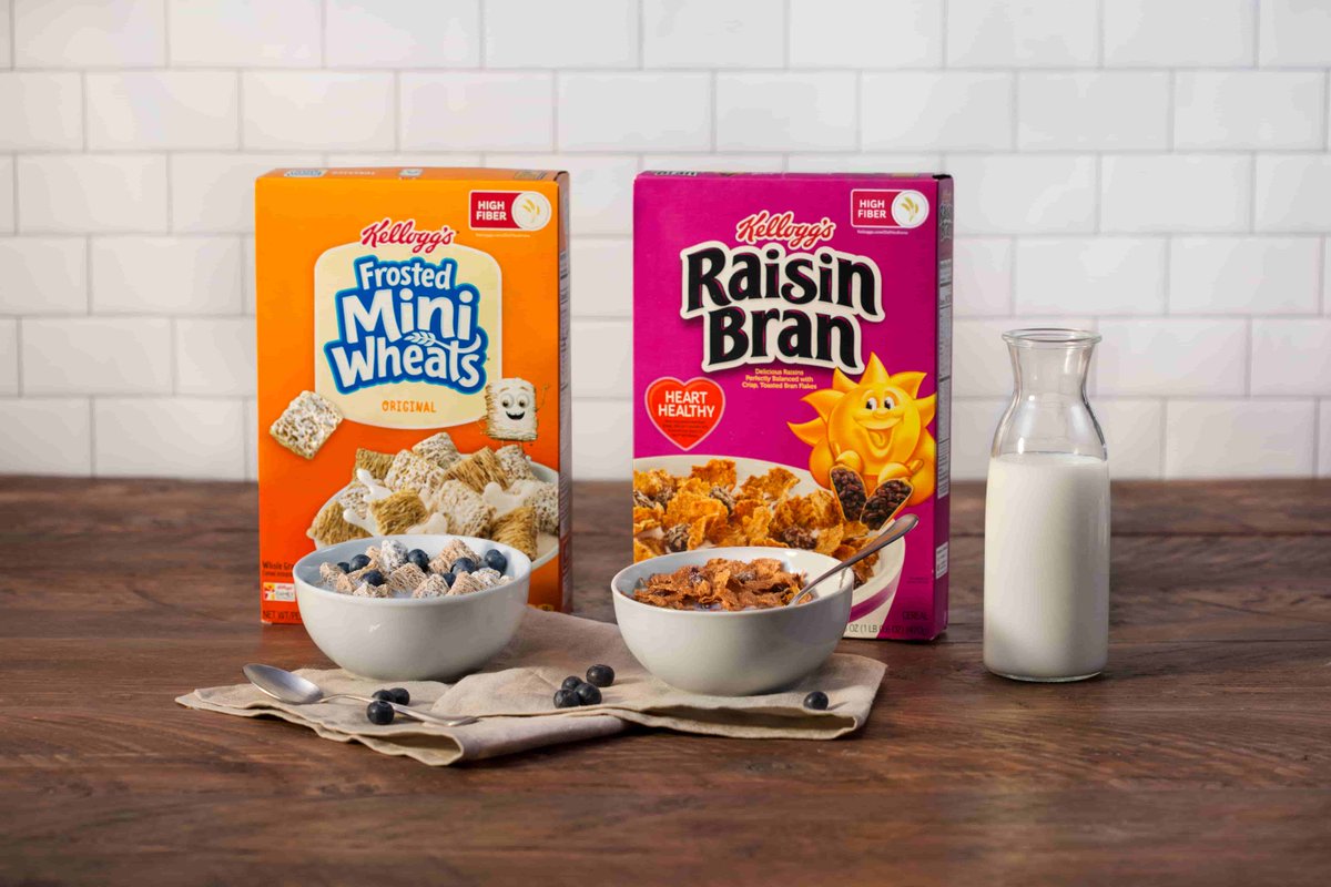 Fiber helps support digestive health and overall wellness, so it’s super important that you get enough. It can be both easy and delicious with Kellogg’s high-fiber cereals - like Kellogg’s Raisin Bran and Frosted Mini-Wheats. It's #NationalBreakfastWeek so pour yourself a bowl!