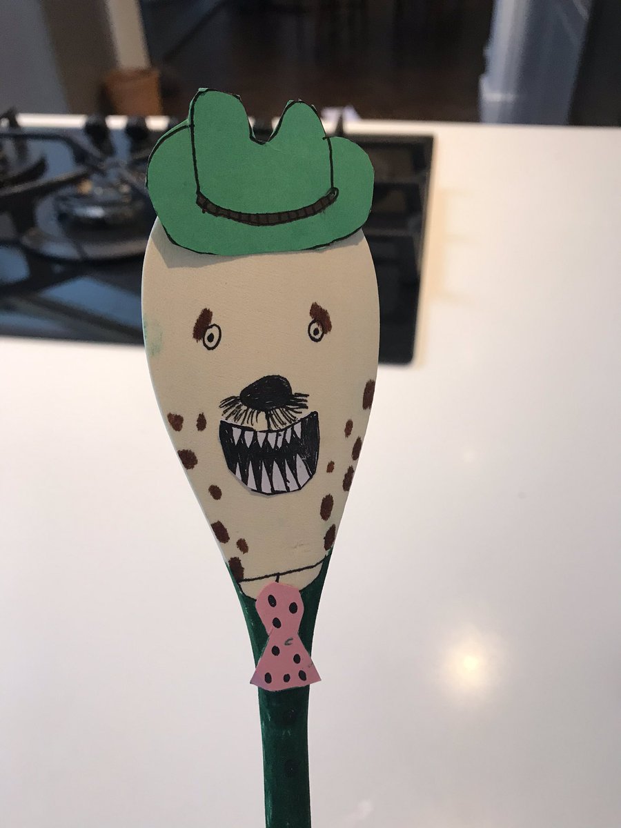 sophie pascall (@soapytwist78) on Twitter photo School requirement to decorate a spoon as a character from a book. Mr Bold by Esme aged 9 <a href="/JulianClary/">Julian Clary</a> School requirement to decorate a spoon as a character from a book. Mr Bold by Esme aged 9 <a href="/JulianClary/">Julian Clary</a>