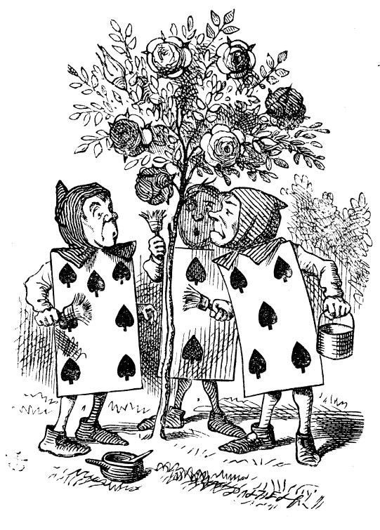 ADCPalazzolo's tweet photo. Two, Five and Seven Paint the Rosebush ♠️ 🖌️🌹 #SirJohnTenniel https://t.co/KGxLq6QeEs