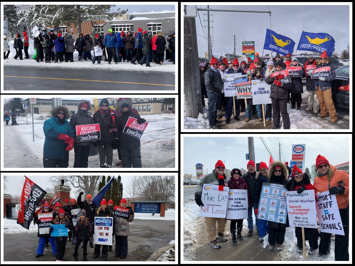 Thank you to all those OSSTF/FEESO members, labour friends, politicians, families, and community members who stood together today to say #NoCutsToEducation. The #solidarity is building. 

#onted #onpoli #OSSTF