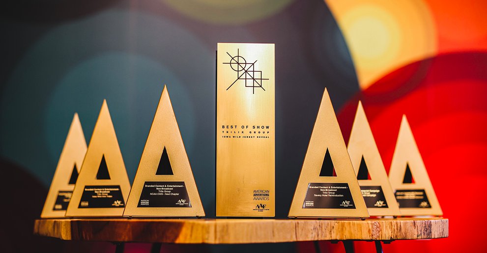 Trilix's tweet photo. Last week we added some silver and gold to our office shelves! Check out our latest Journal to see some of our award winning work. 👀🏆👏🏼https://t.co/ADWsfORv8D https://t.co/nUuXfg3g1V