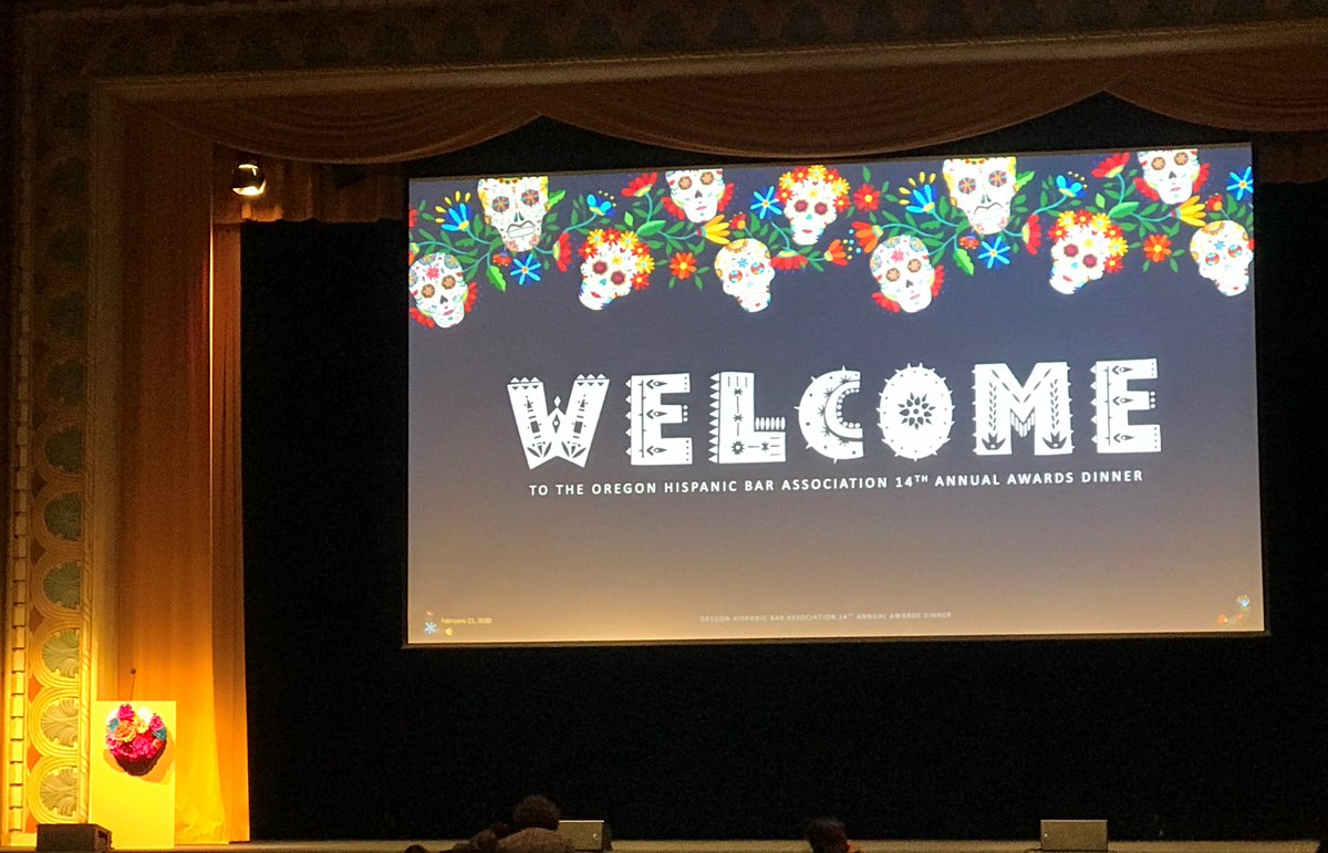 lanepowell's tweet photo. Lane Powell staff had a blast helping out at @ORHispanicBar's 14th Annual Awards Dinner! Attendees came together to celebrate the impact that OHBA continues to make in Oregon’s legal community. Lane Powell Shareholder and 2019 OHBA Co-Chair @gsanchez4131 emceed the program. https://t.co/2kIm8SkvG7