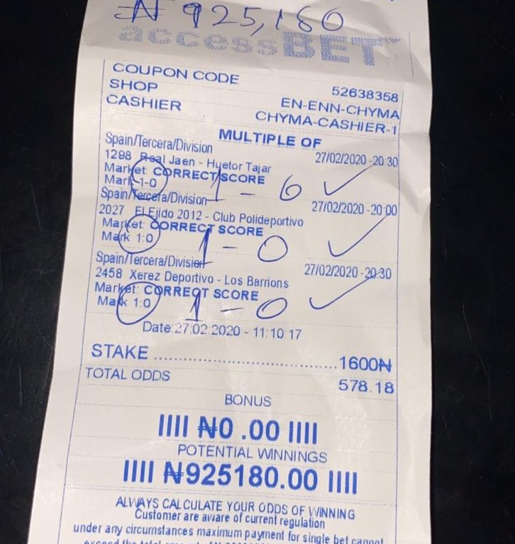 Sure_game1's tweet photo. Congratulations to all our esteem subscribers that won our fixed matches
Call:08146777808
Whatsapp:+2348146777808
Note you can now book for today'sπ―% fixed games..
#Nigeria #uhurumustgo #WhoIsV #FridayMotivation #GireAli #GhaziMumtazQadri #Ghana #coronavirusnigeria https://t.co/DRNsIDre0j