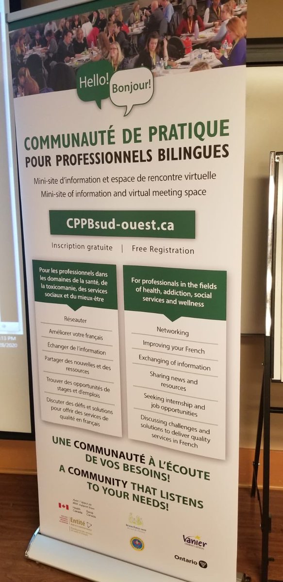 YasmineJoheir's tweet photo. @csviamonde au lancement de communauté de pratique des professionnels de la santé #entité1 @CCFWEK @ClifWeck #windsor #onfr https://t.co/YmPizM56ck
