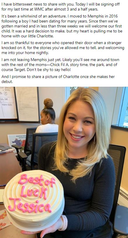 Bittersweet news to share with you...

After almost 3.5 years at #WMC5 my heart is pulling me to be home with our daughter who is due March 19th. 

Baby pictures of Charlotte to come!