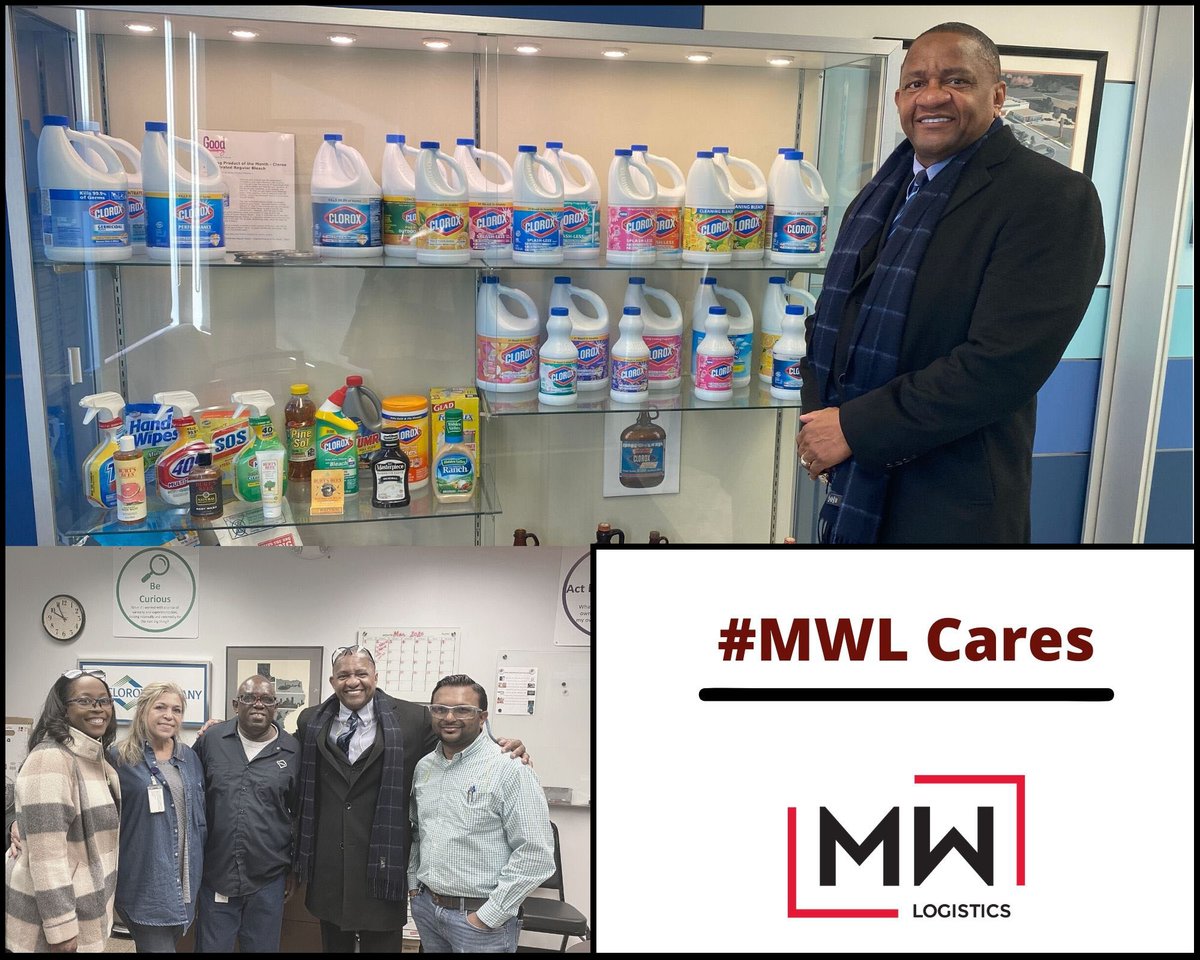 MWLogisticsHQ's tweet photo. #MWL Cares 
Mitchell and Rayla visited the @Clorox plant while out in Houston. Keeping the lines of communication open with our customer is priority to ensure we continue a strong partnership.  
Enjoyed meeting some customer contacts face to face to keep our team successful. https://t.co/HXCqXnGeG9