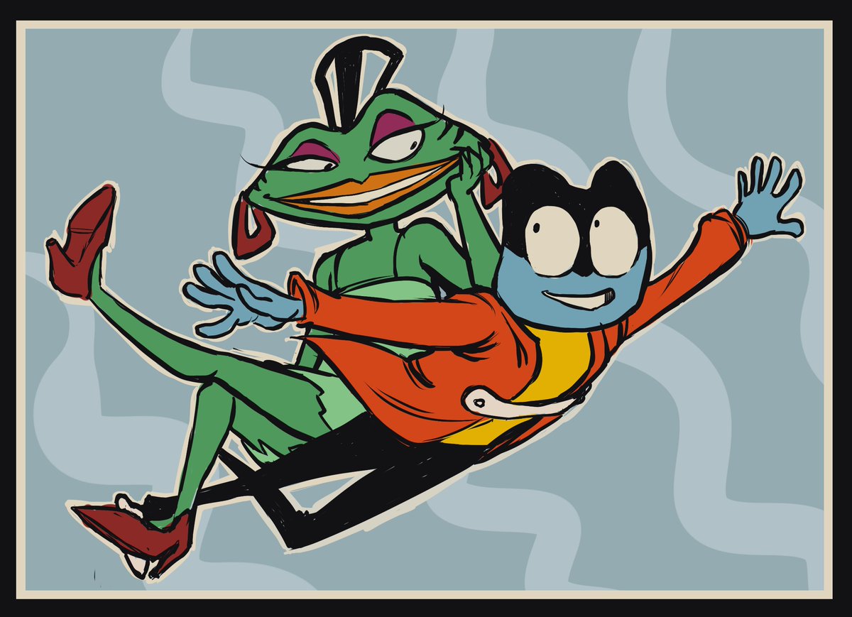 Dewdunks's tweet photo. I couldn't help but draw these wonderful characters made by @funonmars #facelikeafrog https://t.co/KwlPhXPvzp