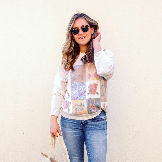 EmilyKFarina's tweet photo. THRIFT STORE STYLING part 2

I have been seeing vintage-style pastel sweaters popping up influencers and on my favorite shopping sites. It’s not traditionally a “cool” look to have that grandma vibe but I liked the feminine style especially as we move in… https://t.co/2q9Out4vTF https://t.co/7X4zHJMyOe