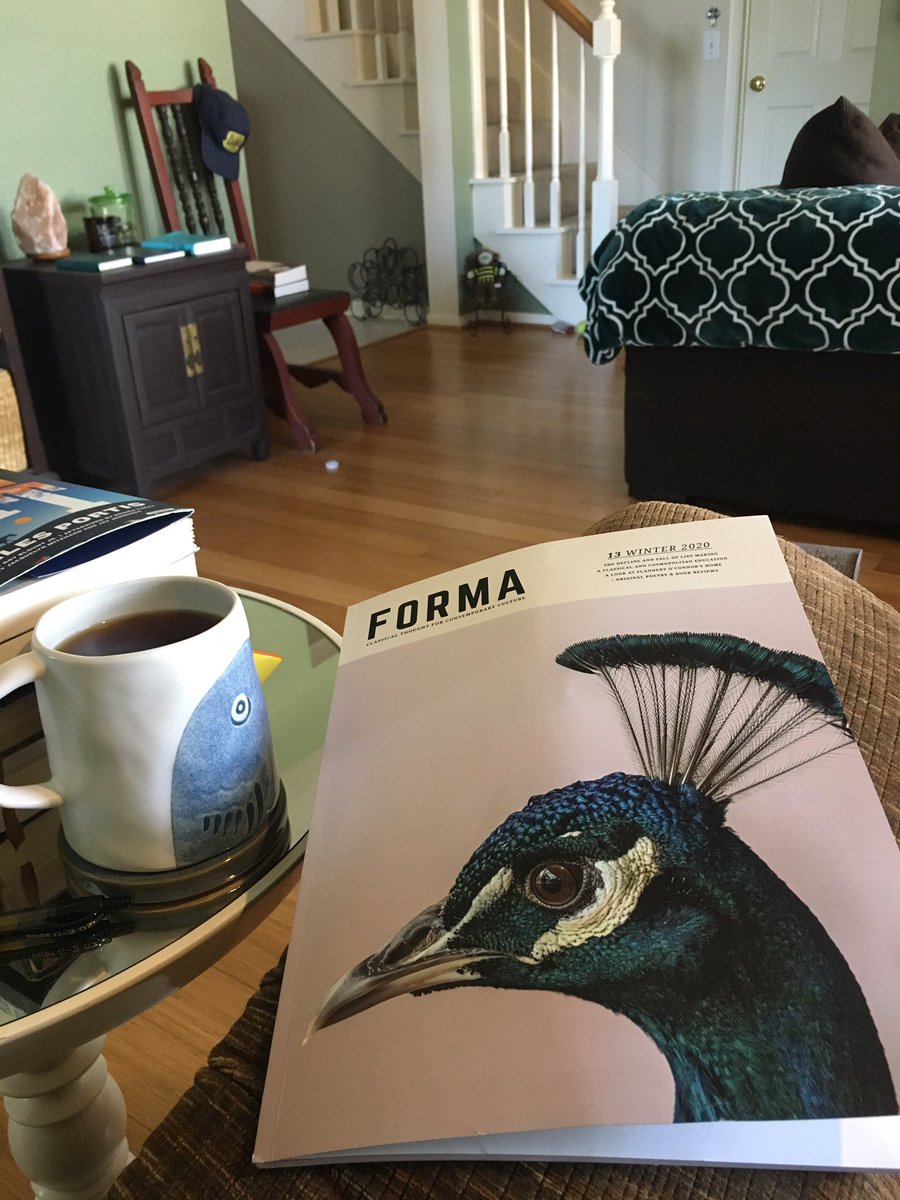 I received the new issue of <a href="/FormaJournal/">Forma Journal</a> yesterday and it’s beautiful. I have a question for those of you who also received it: do you see the house and/or trees of Andalusia in the peacock’s eye on the cover? If so, that is an amazing artistic detail that makes me happy. 🦚
