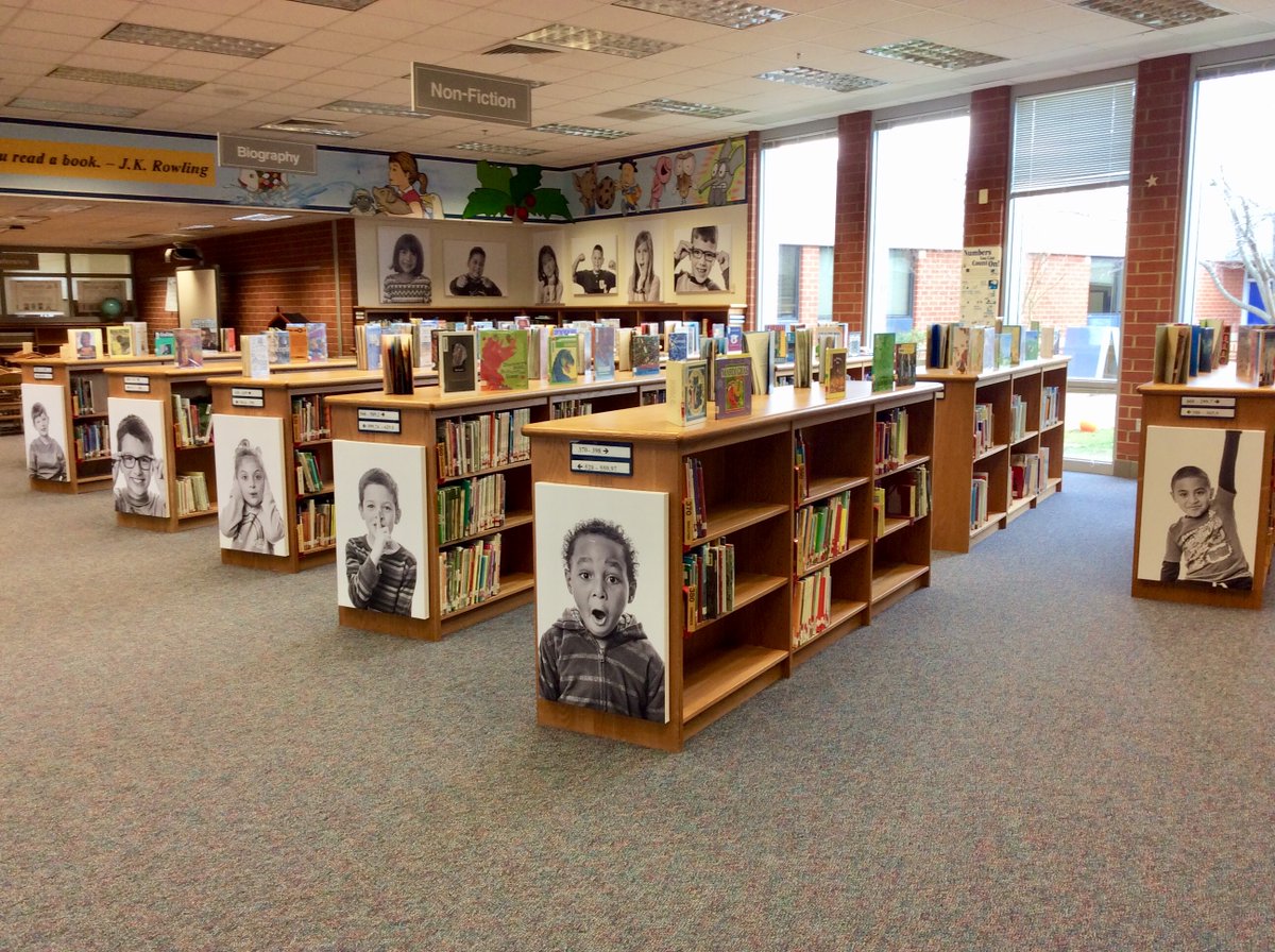 RHES_Library's tweet photo. WOW! We are so excited to unveil our newest additions to the library. Thanks to Mr. Davila of Dexios Designs!

#LCPS_Libraries #RHES20 @RoundHillES https://t.co/lMoH3DvG4c