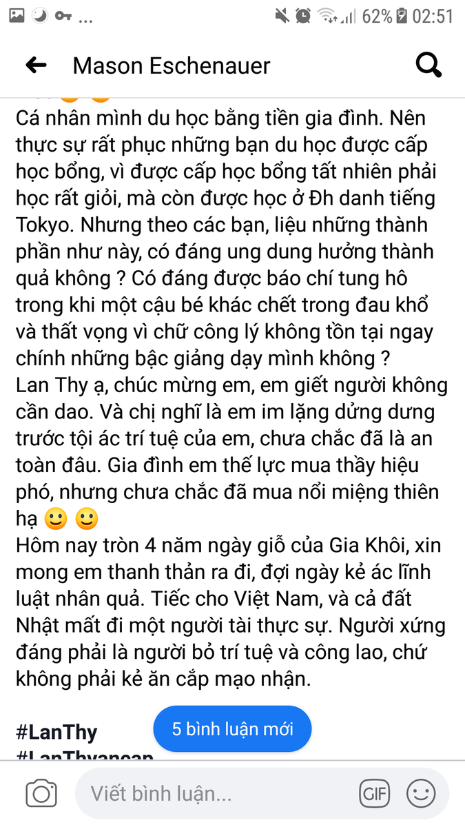 NgcAnh87104669's tweet photo. #Lanthy
#Lanthyancap
#GiaKhoi
Gieo nhân nào rồi sẽ gặp quả đấy https://t.co/8xwaY3vSNu