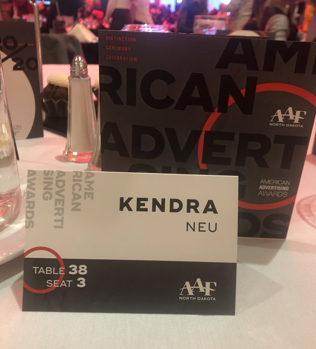 Excited to be represented among advertising professionals in ND! #addyawards @AAFND