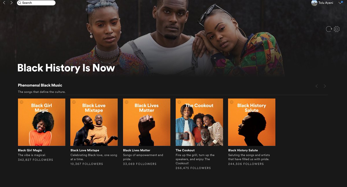 Blavity's tweet photo. Through its Black History Is Now initiative, @Spotify is shining light on music moments in Black History through its Black History is Now Phenomenal Black Music Pop-Up experience in NYC. To learn more about the event, visit here https://t.co/T4yXsNX0JB #BHIN #BlackHistoryIsNow https://t.co/NCmgPz2Iyf