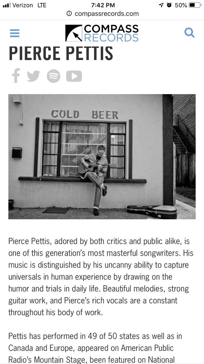 jennbrownlee5's tweet photo. Pierce Pettis at Charles and Myrtles! Plenty of seats, show starts at 8- BEST guitar and storyteller around!! https://t.co/DA8cuGu7qD