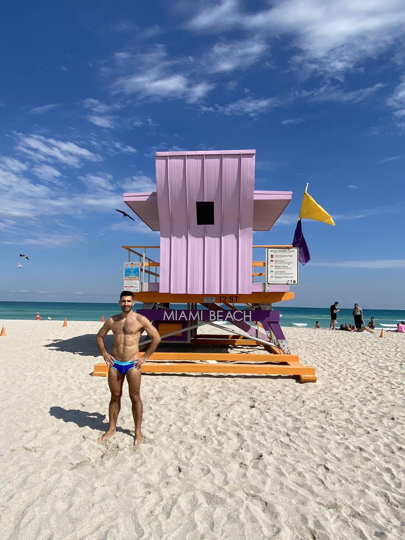 Nomadic Boys on X: Miami Beach is puuuurfect for some good sweet Vitamin  Sea. The gay beach out here is by 12th street and therefore called the 12th  Street Beach. Not so