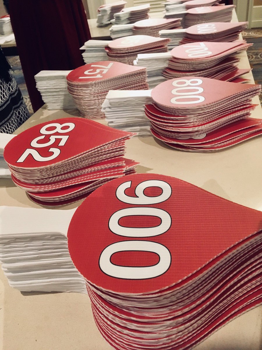 DukeSaysSold's tweet photo. We’re loving these bid paddles in Atlanta for #SOY4LLS https://t.co/LulAy6xNED