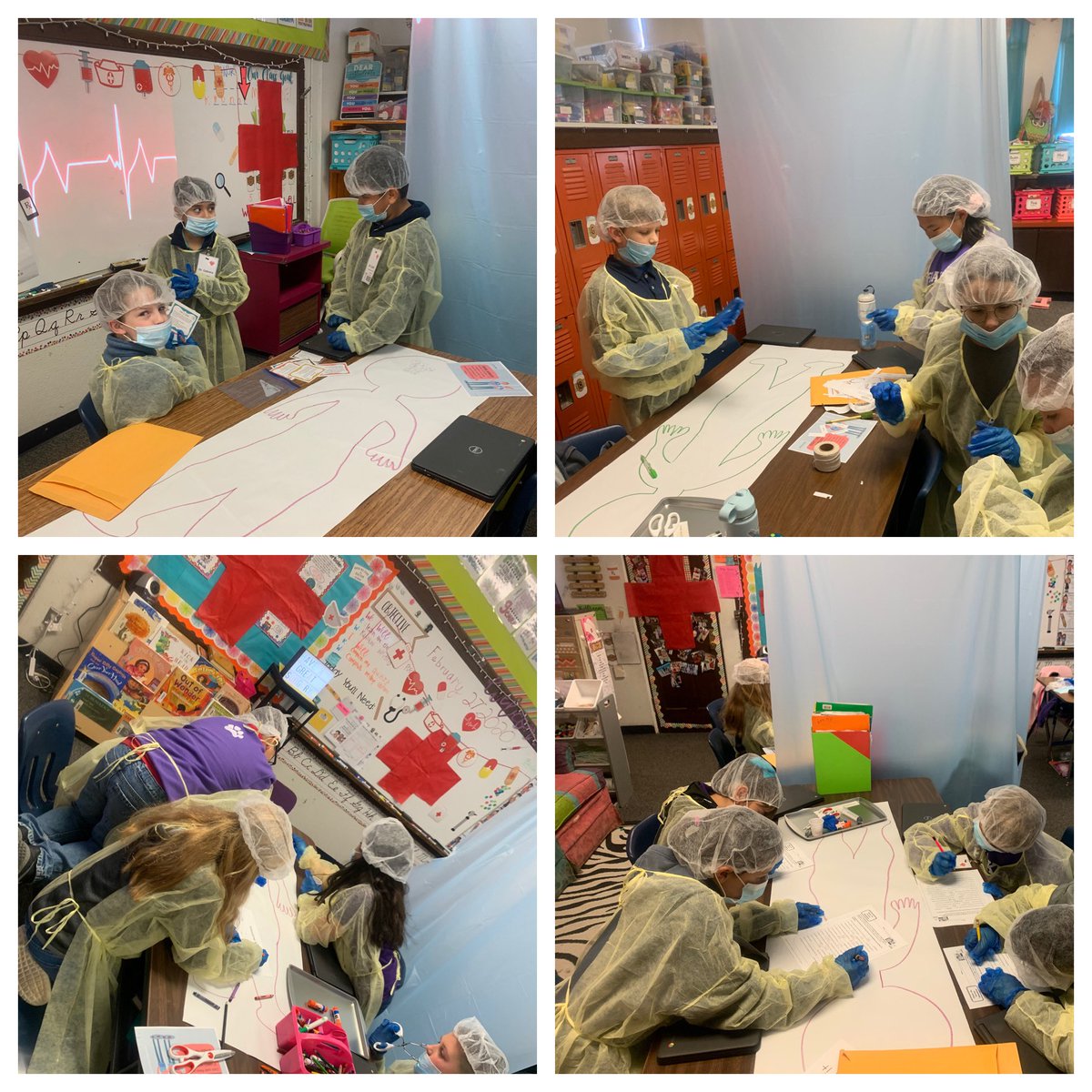 We were in the ER today with the best DRs around!! Students completed 9 different review skill surgeries on their “patients”! Such a fun day &amp; high levels of engagement!  
#TheDrIsIn #iamwfisd #betheone #surgeryroomtranaformatiom #4thgraderocks
