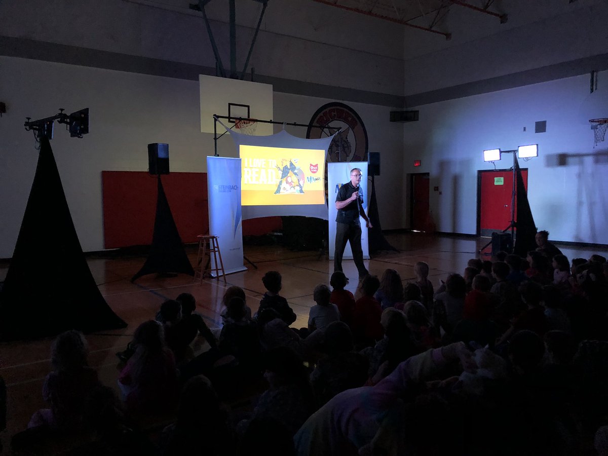 richer_school's tweet photo. We were so happy to have Corny Rempel from @MIX967FM read to us today!  What a great way to end #ilovetoreadmonth https://t.co/IgS967NCRb